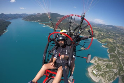 Baptême de l'air en paramoteur à Gap Tallard
