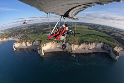 Vol en ULM pendulaire Falaises d'Etretat - Le Havre