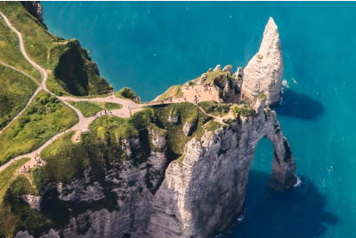 Vol en ULM pendulaire Falaises d'Etretat - Le Havre