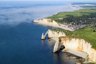 Vol en ULM pendulaire Falaises d'Etretat - Le Havre