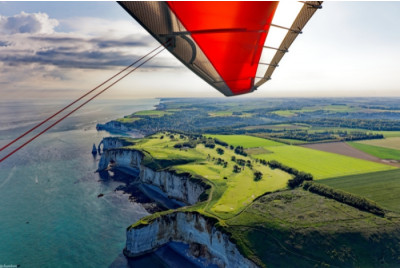 Vol en ULM pendulaire Falaises d'Etretat - Le Havre