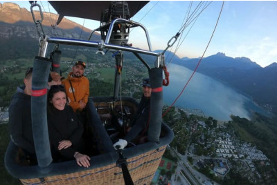 Vol en montgolfière au Lac d'Annecy