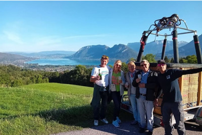 Vol en montgolfière au Lac d'Annecy