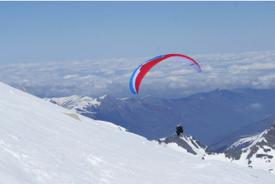 Vol en Parapente à ski - Grand Tourmalet 