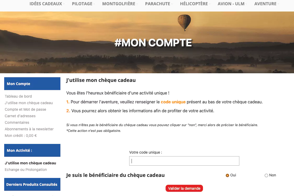 Compte client